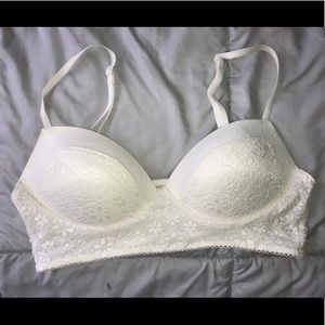 Victoria Secret white/cream lace bralette